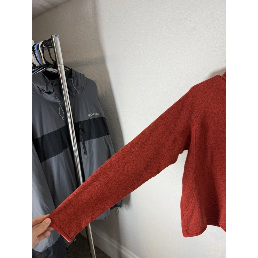 Patagonia Men's M‎ Red Better Sweater 1/4 Zip Fleece Pullover Jacket STY 25522